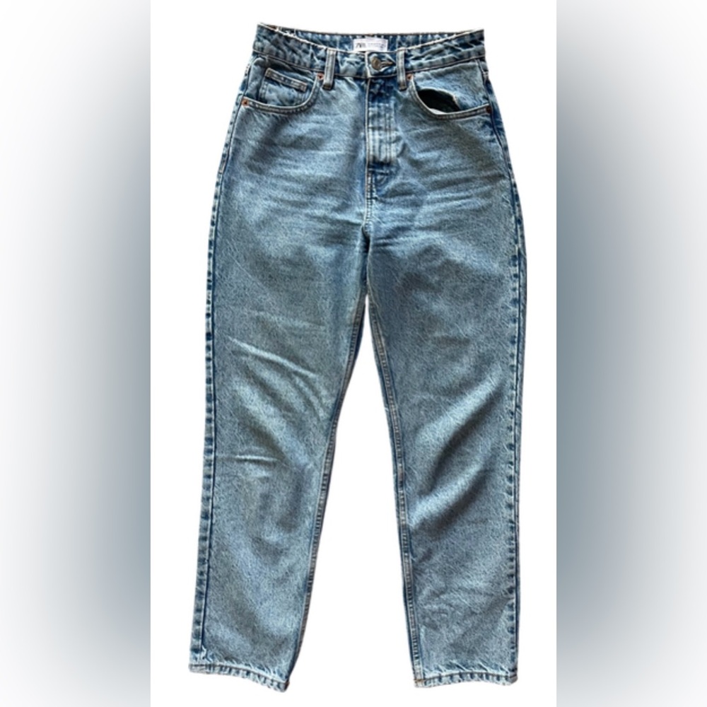 Zara Blue Boyfriend Jeans
